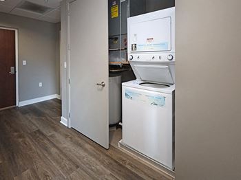 Energy star rated washers and dryers in each suite